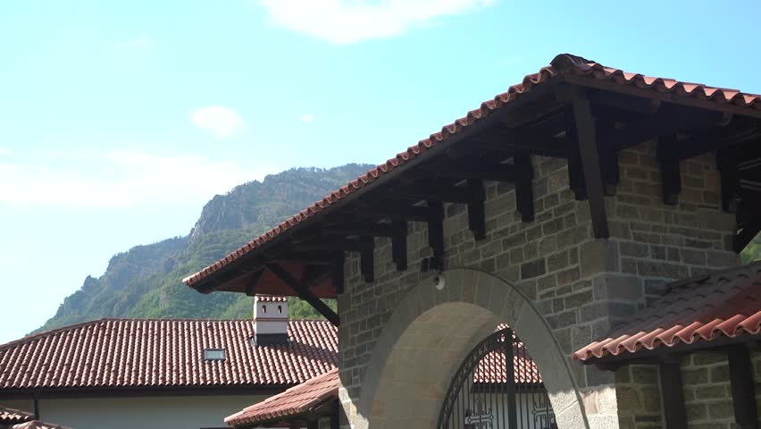 Beautiful rooftops in a town in Kosovo.