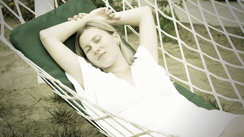 The girl in hammock   