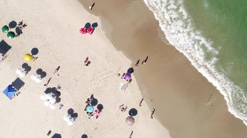 Top View of a Beach in Brazil