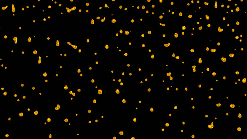 Animated Dripping and Splashing Gold Stock Footage Video (100% Royalty