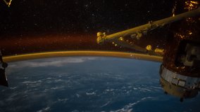 20th September 2017: Planet Earth seen from the International Space Station with Aurora Borealis over the earth, Time Lapse 4K. Images courtesy of NASA Johnson Space Center : http://eol.jsc.nasa.gov