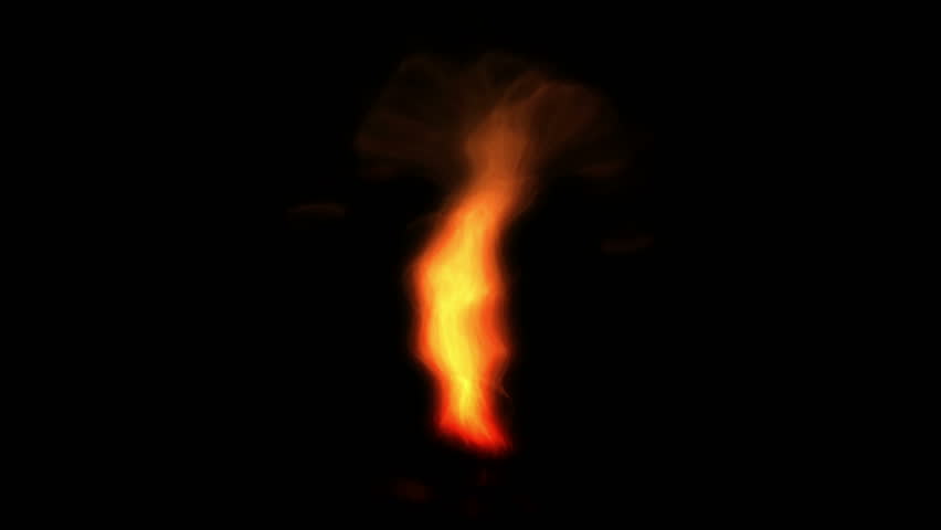 Naked flame animation Full HD stock Footage.