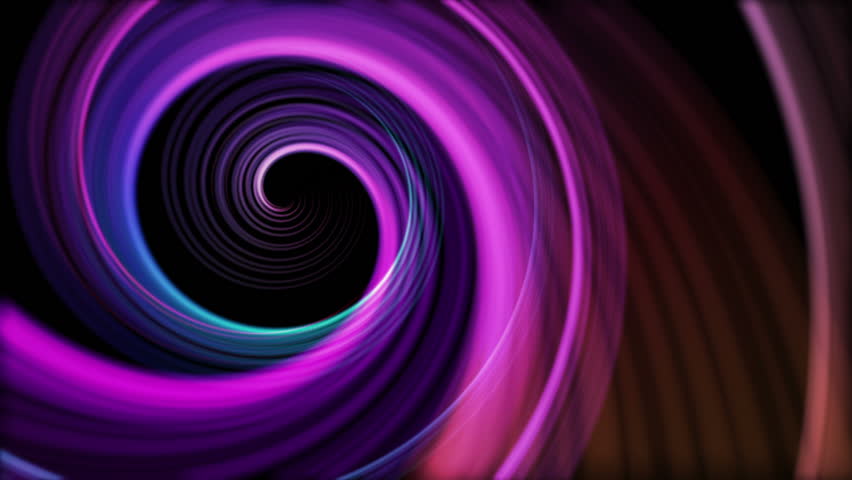 Spinning Artistic Spiral Abstract Motion Background Seamless Looping Video Backdrop Blue Purple Violet