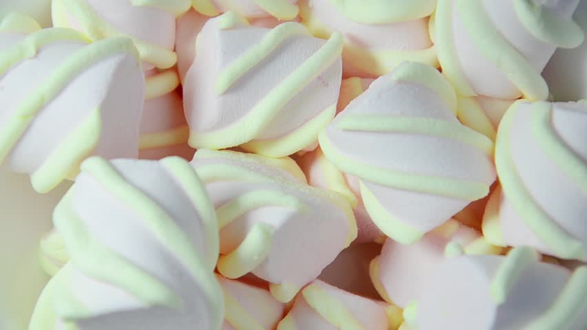 colorful marshmallows candy (rotating)