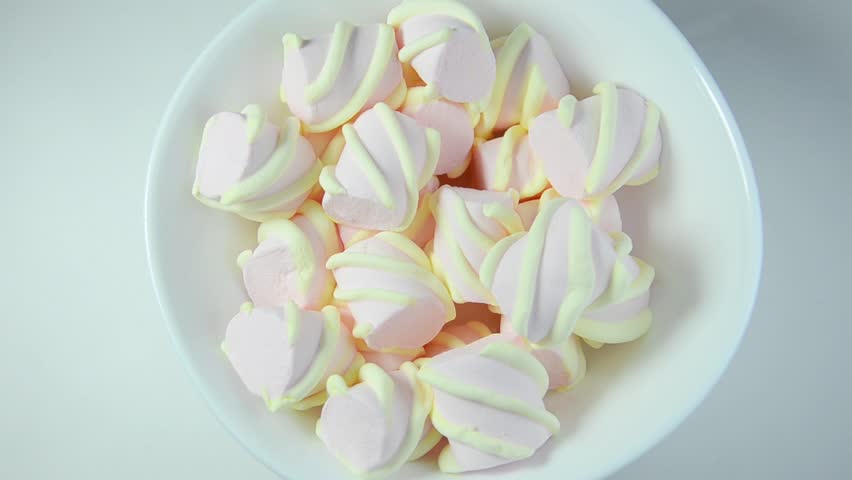 colorful marshmallows candy (rotating)