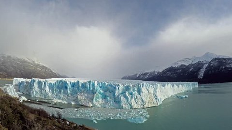 Timelapse Glacier Perito Moreno, Patagonia Argentina.
