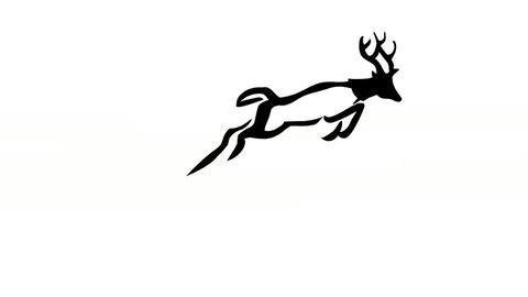 Running deer (loop animation)