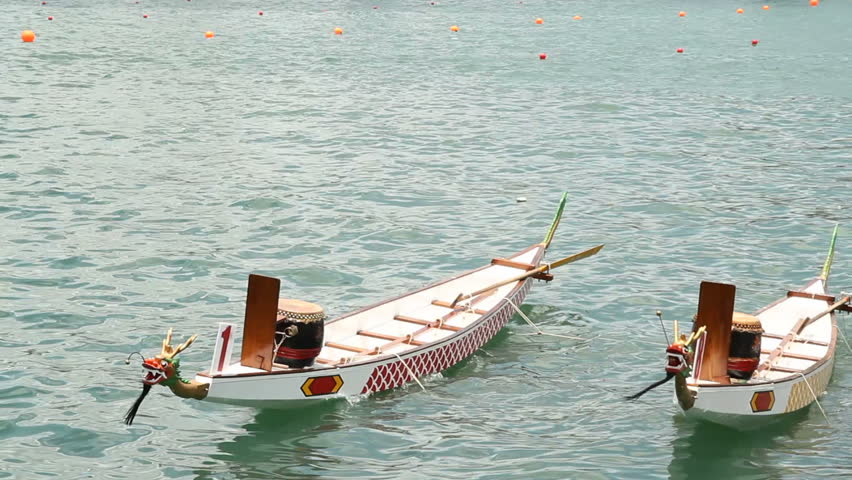 Dragon boat racers in Hong Kong
