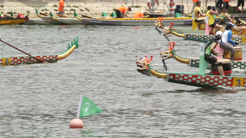 HONG KONG - JUNE 6: Hong Kong Dragon Boat Races, Mixed Championship on June 6,