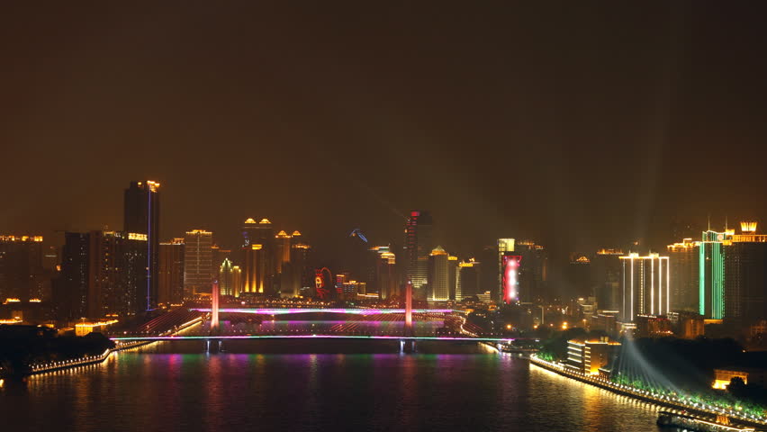 Night Celebrations in Guangzhou. - Guangzhou(Canton), Capital of Guangdong