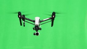 4k video drone on green screen