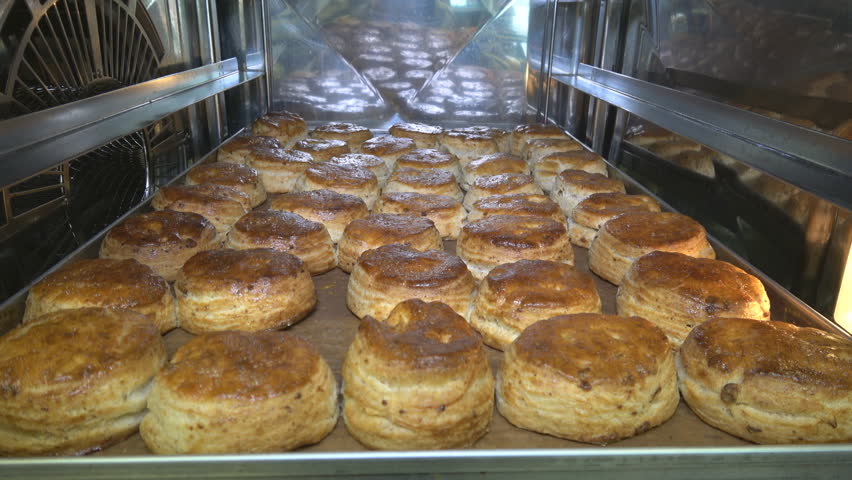 puff pastry in the kitchen oven