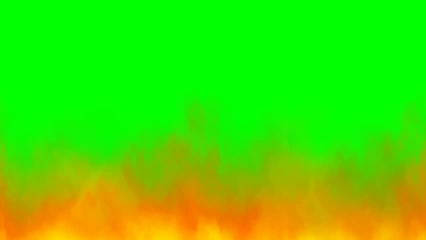 Fire on green screen background. Flames animation video. Royalty-Free Stock Footage #28779214