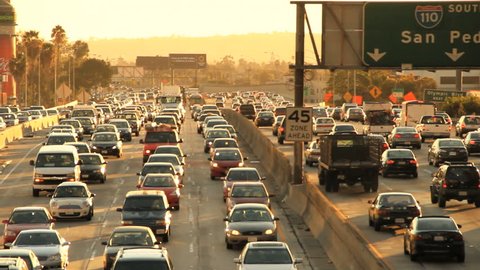 Insane Rush Hour Traffic Jam in California 