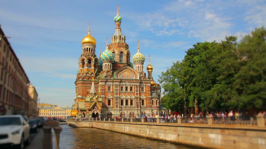 Savior on Blood - Christ the Savior Cathedral in St. Petersburg - timelapse