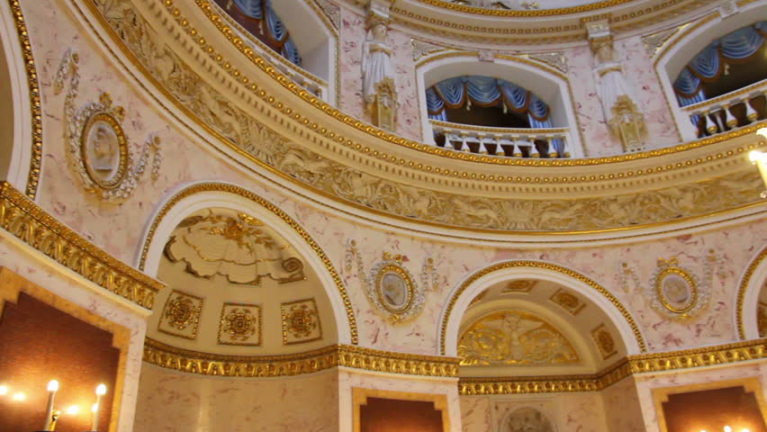 SAINT-PETERSBURG, RUSSIA - JULY 25, 2012: interior in Pavlovsk palace in