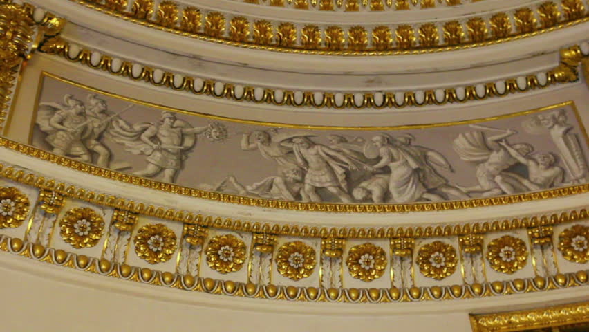 SAINT-PETERSBURG, RUSSIA - JULY 25, 2012: interior details in Pavlovsk palace in