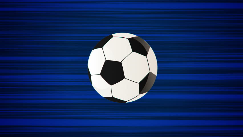 Flying Soccer Ball On Blue Stock Footage Video 100 Royalty Free Shutterstock