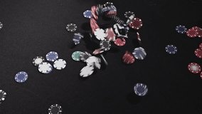 Poker Chips are thrown. A man calls the player - Powered by Shutterstock - Get 15% off with code: PIKWIZARD15