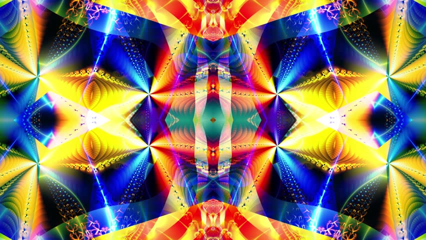 Blue kaleidoscope sequence patterns. Abstract multicolored motion graphics background. Or for yoga, clubs, shows, mandala, fractal animation. Beautiful bright ornament. Seamless loop. | Shutterstock HD Video #28838728