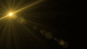 Abstract lens flare motion background