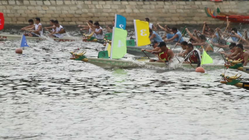 HONG KONG - JUNE 6: Hong Kong Dragon Boat Races on June 6, 2011 in Hong Kong,