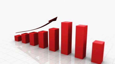 3D Growing Business Chart / bar graph in Red with Climbing Arrow. 8 Bars total.
Different variations of this file as well as many other business related animations available in my Contributor Gallery.
