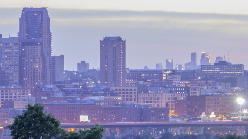 A Telephoto Shot of the Twin Cities, Part of St Paul