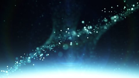 Seamless looping particles in space, with light effects. 30 seconds long and loops. Check out our portfolio for similar backgrounds and much more!