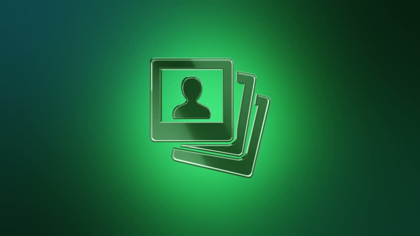3D Animation rotation of symbol of vacation, holiday, travel and inventory for travel from glass. Animation of seamless loop.