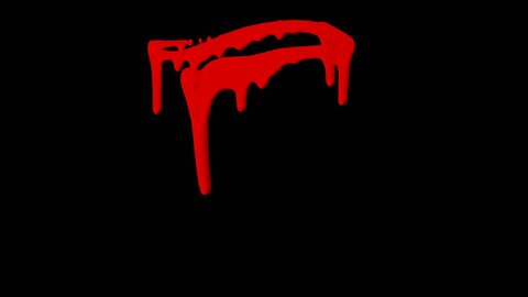 Organic Dripping Blood Element with alpha channel for any compositing software: ready for your VFX shot, title sequence, or that Halloween montage, crime scenes, and horror films.