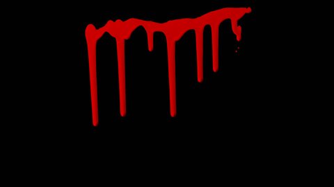 Organic Dripping Blood Element with alpha channel for any compositing software: ready for your VFX shot, title sequence, or that Halloween montage, crime scenes, and horror films.