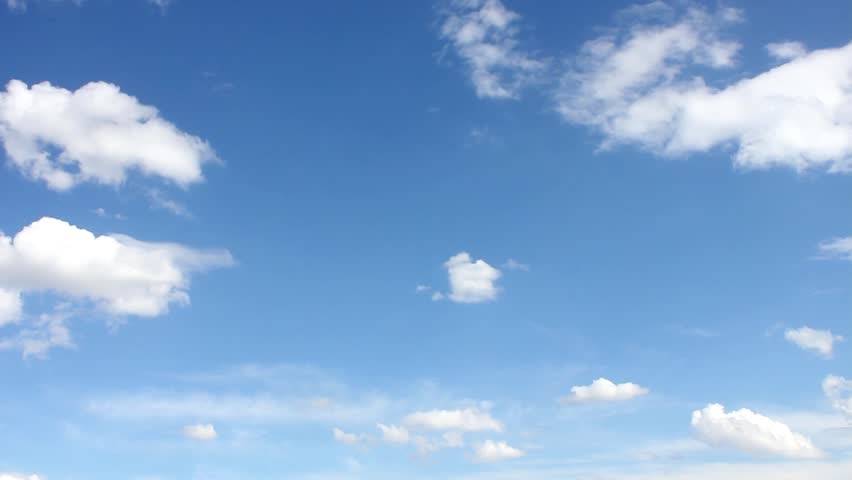 Cumulus Cloud Billows Time Lapse, Seamless, Beautiful white cloudscape soar across the screen, fashion over a deep blue background. FHD. | Shutterstock HD Video #28928224