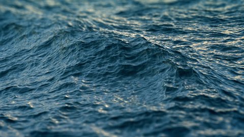 Close up of  disturbed ocean water surface. Nice looping background (4K,ultra high definition 2160p, seamless loop), slow motion

