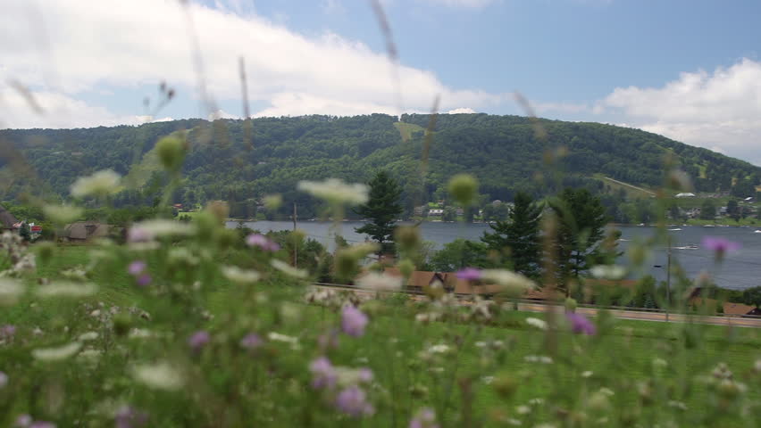 Deep Creek, Maryland Mountaintop View on Cloudy Summer Day