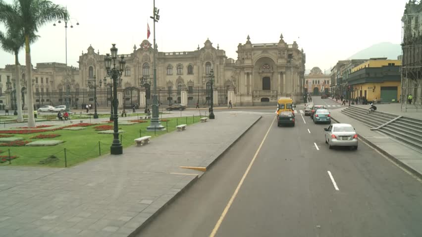 video footage of the Central City of Lima, Peru

