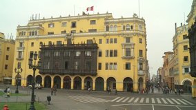 video footage of the Central City of Lima, Peru
