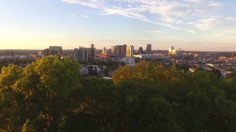 Nashville skyline in the Fall