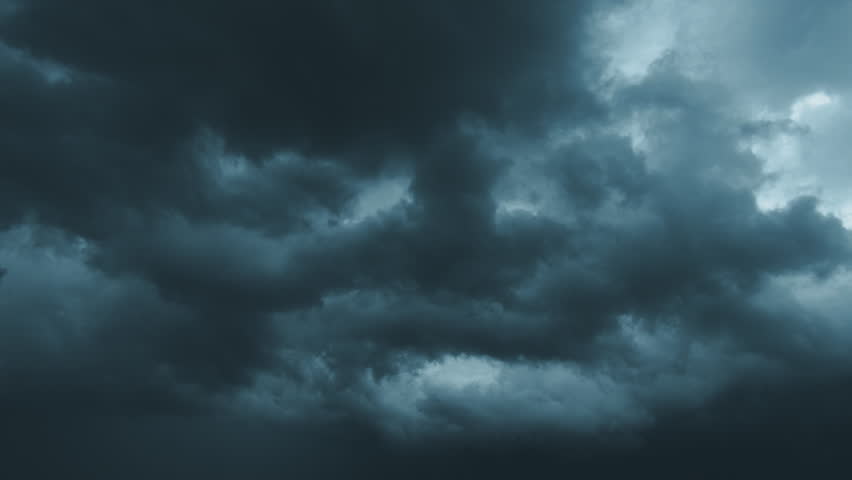 The beginning of the rain. The huge dark storm clouds | Shutterstock HD Video #29016019