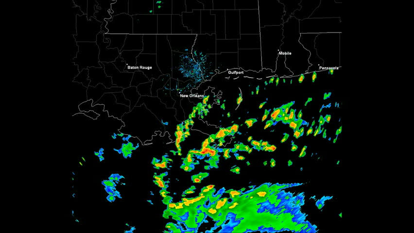 Hurricane Katrina (2005) Landfall Doppler Radar Time Lapse / loop.
Created (in part) using archived NEXRAD Data from the National Weather Service which is not subject to copyright protection. Royalty-Free Stock Footage #2901622