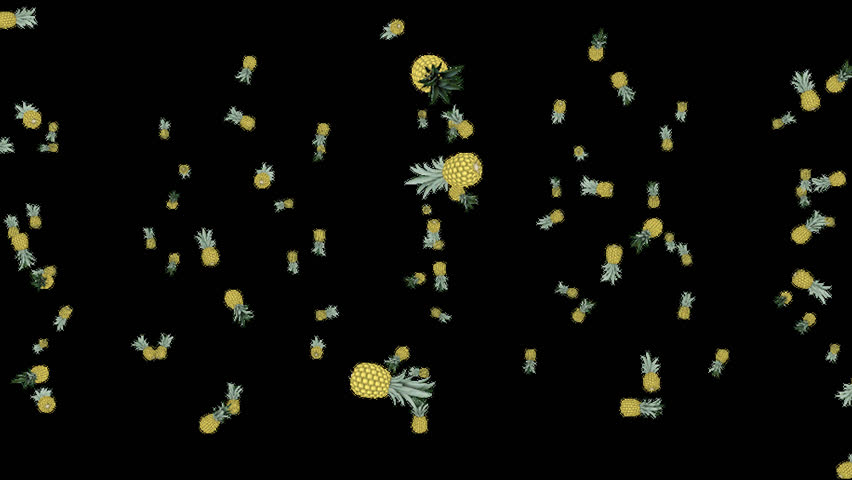 Flying Pineapple Animation Stock Footage Video 100 Royalty Free