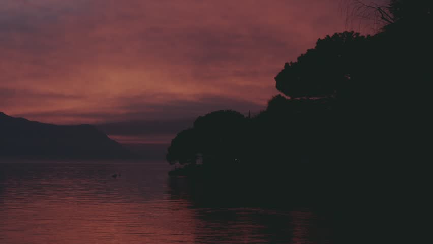 Lake Geneva at sunset