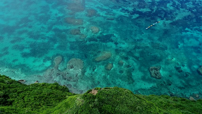 the beautiful seascape at Okinawa in Japan