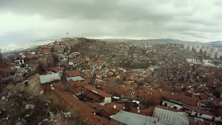 Ankara Capital of Turkey Cityscape Early Spring