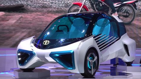 28 March 2017. Bangkok, Thailand.Toyota FCV Plus concept on display at the 38th Bangkok International Auto Show at the Impact Centre.