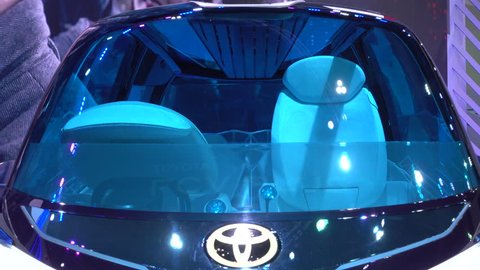 28 March 2017. Bangkok, Thailand.Toyota FCV Plus concept on display at the 38th Bangkok International Auto Show at the Impact Centre.
