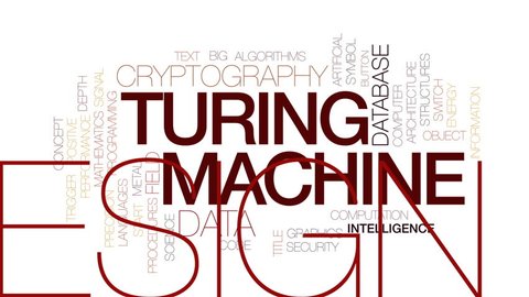 Turing Machine Animated Word Cloud Text Stock Footage Video (100%  Royalty-free) 28175320 | Shutterstock