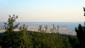 Rare Panoramic View of Thessaloniki City, from Kara Tepe.