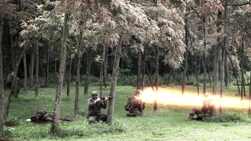 Korean War Action Footage - American Infantry is engaged in firefight with heavy casualties

I portray all actors in the shot.  All instances of me were stitched together in post for desired effect