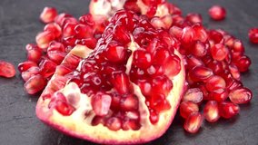 Rotating Pomegranate Seeds (not loopable; 4K)